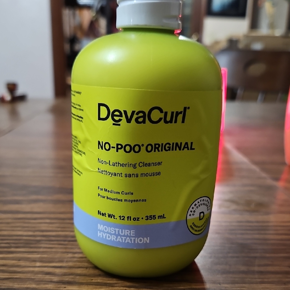 DevaCurl No-Poo Original Cleanser-Medium Curls-Moisture Hydration - 12 fl oz-NEW